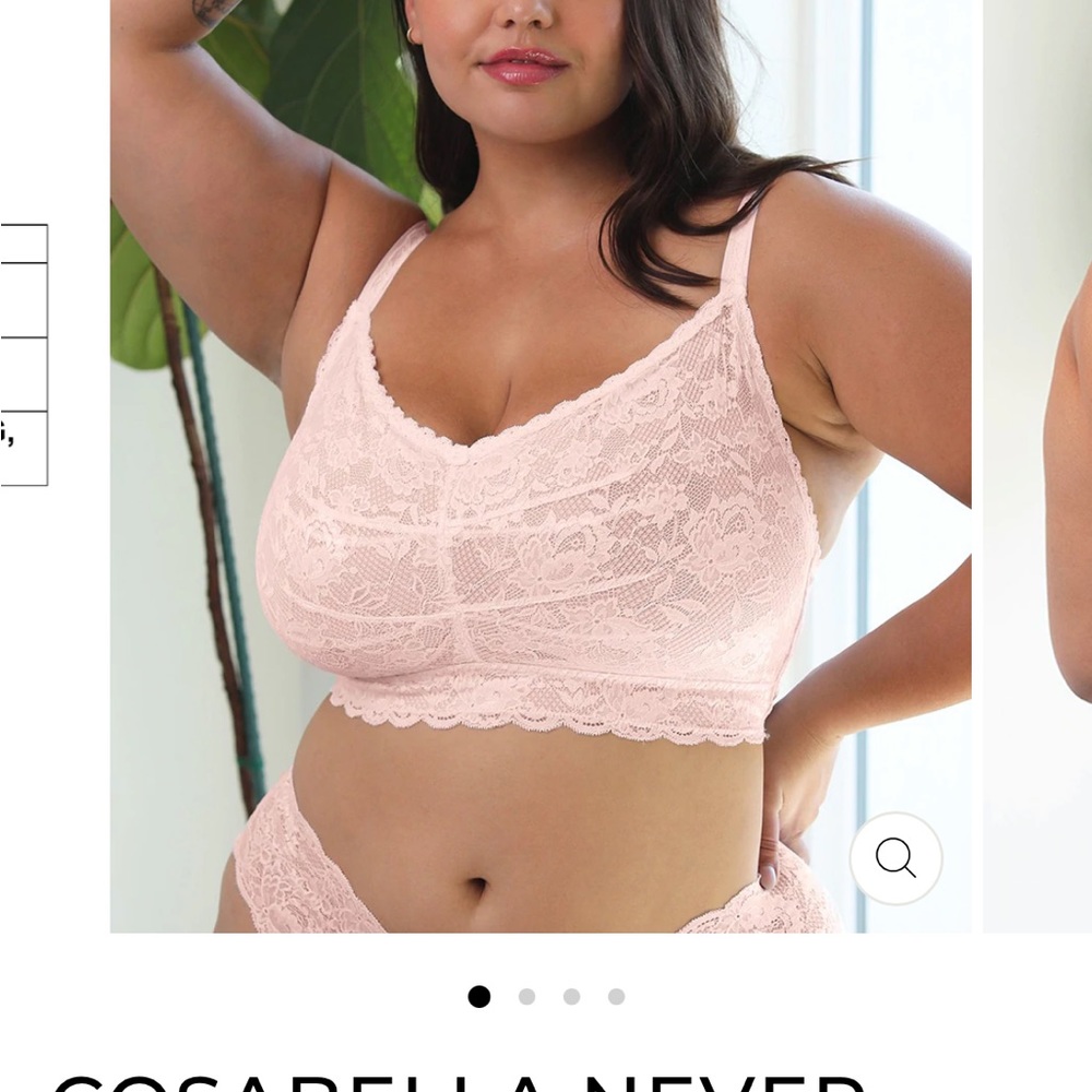 Cosabella never say never ultra curvy sweetie bralette sz. Med